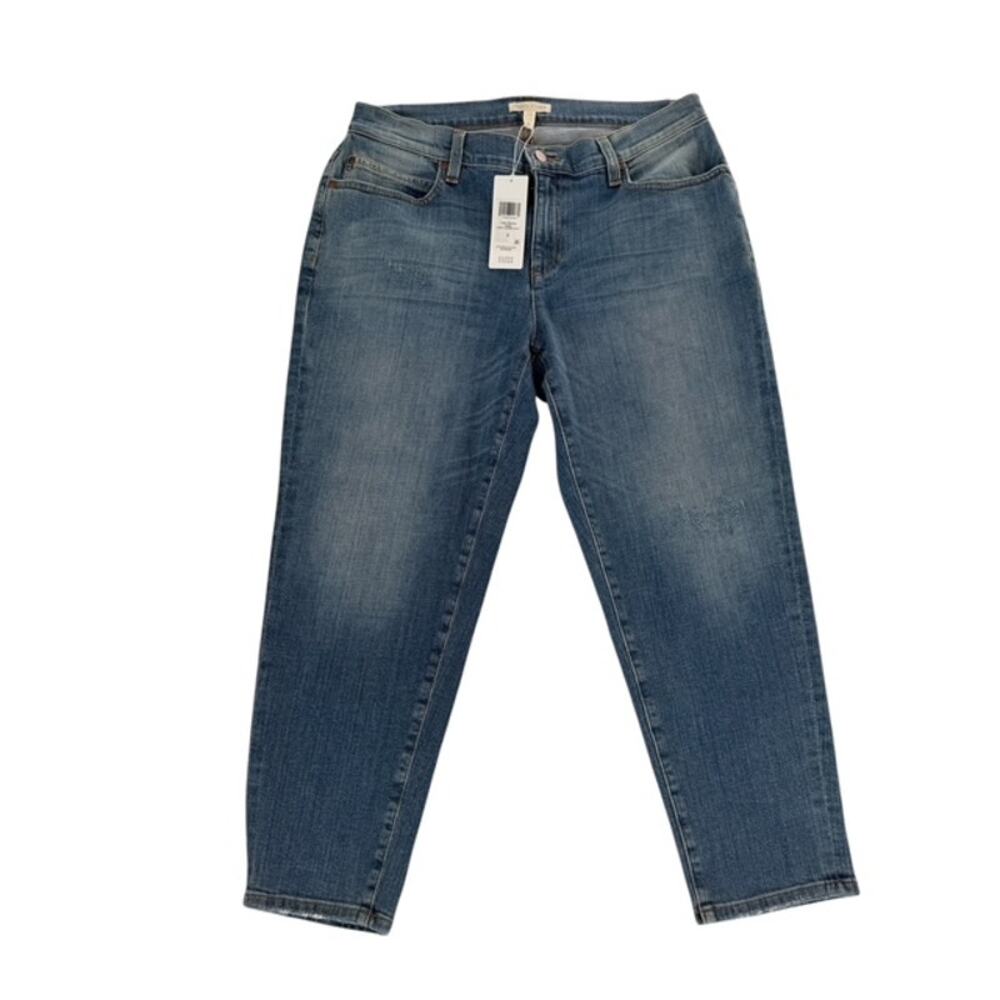Eileen Fisher Medium Wash Crop Tapered Jeans - Size 8 - NWT